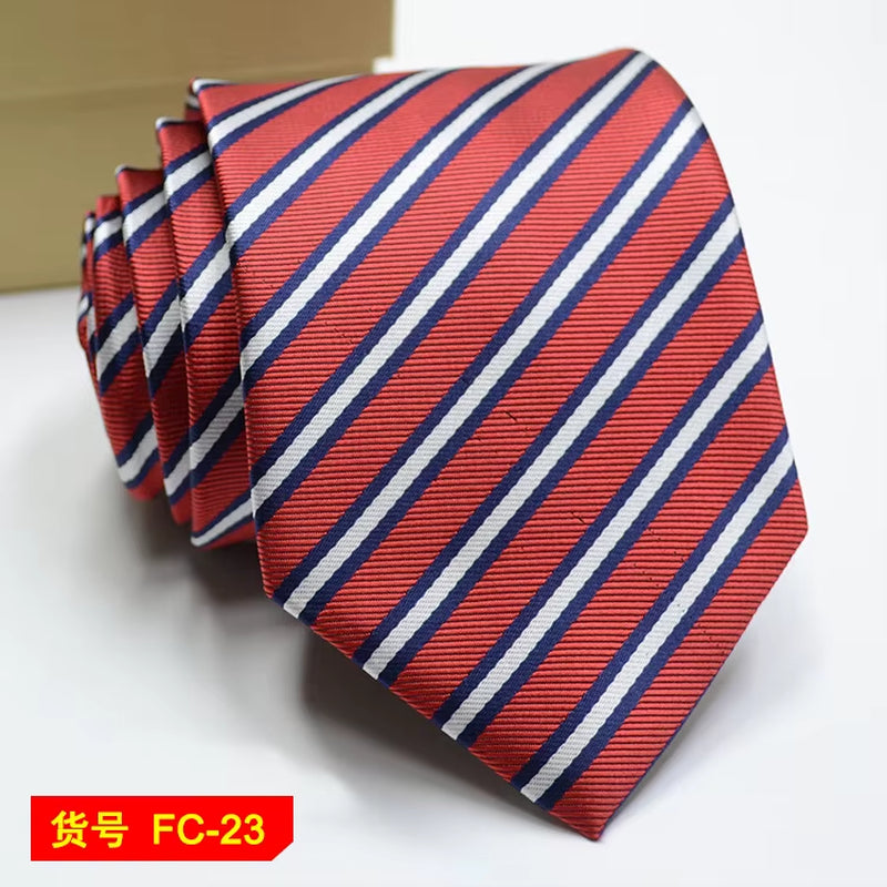 Men's Ties Solid Color, Stripe, Flower Floral 7-8Cm Jacquard Necktie