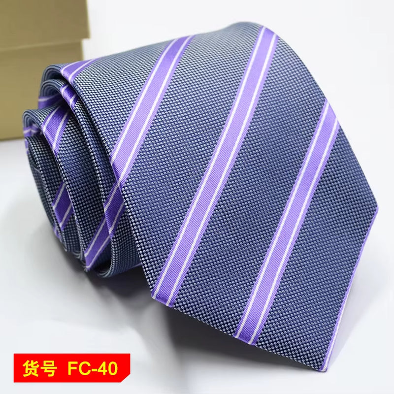 Men's Ties Solid Color, Stripe, Flower Floral 7-8Cm Jacquard Necktie