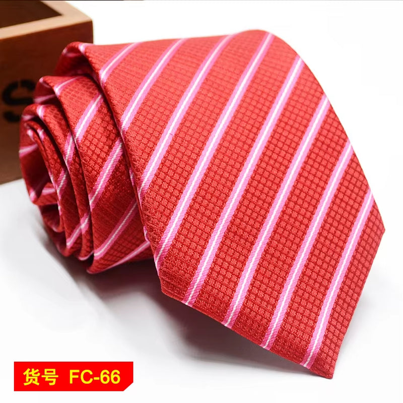 Men's Ties Solid Color, Stripe, Flower Floral 7-8Cm Jacquard Necktie