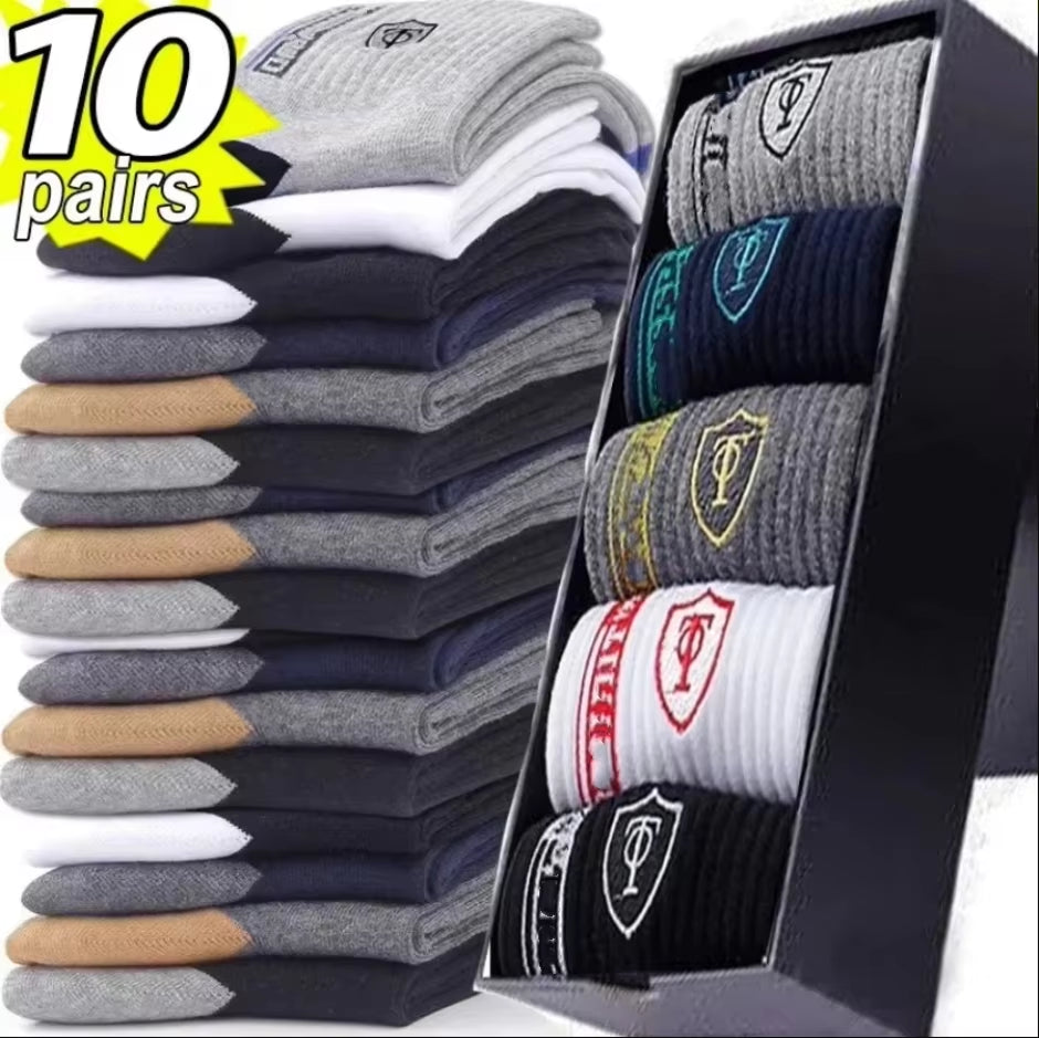 Breathable Cotton Sports Stockings Men Bamboo Fiber Autumn and Winter Men Socks