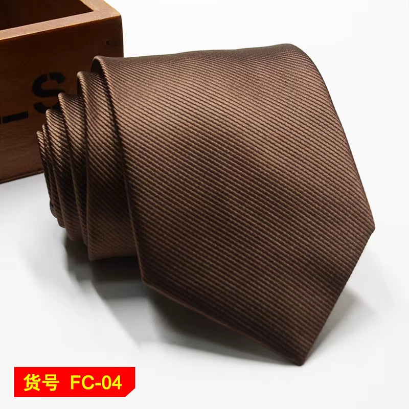 Men's Ties Solid Color, Stripe, Flower Floral 7-8Cm Jacquard Necktie