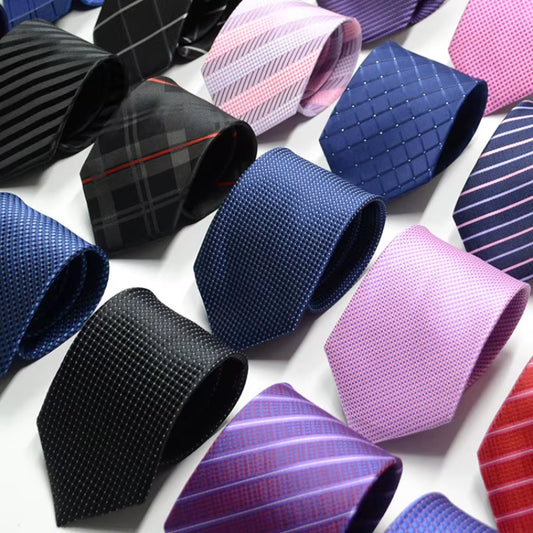  Men's Ties Solid Color, Stripe, Flower Floral 7-8Cm Jacquard Necktie
