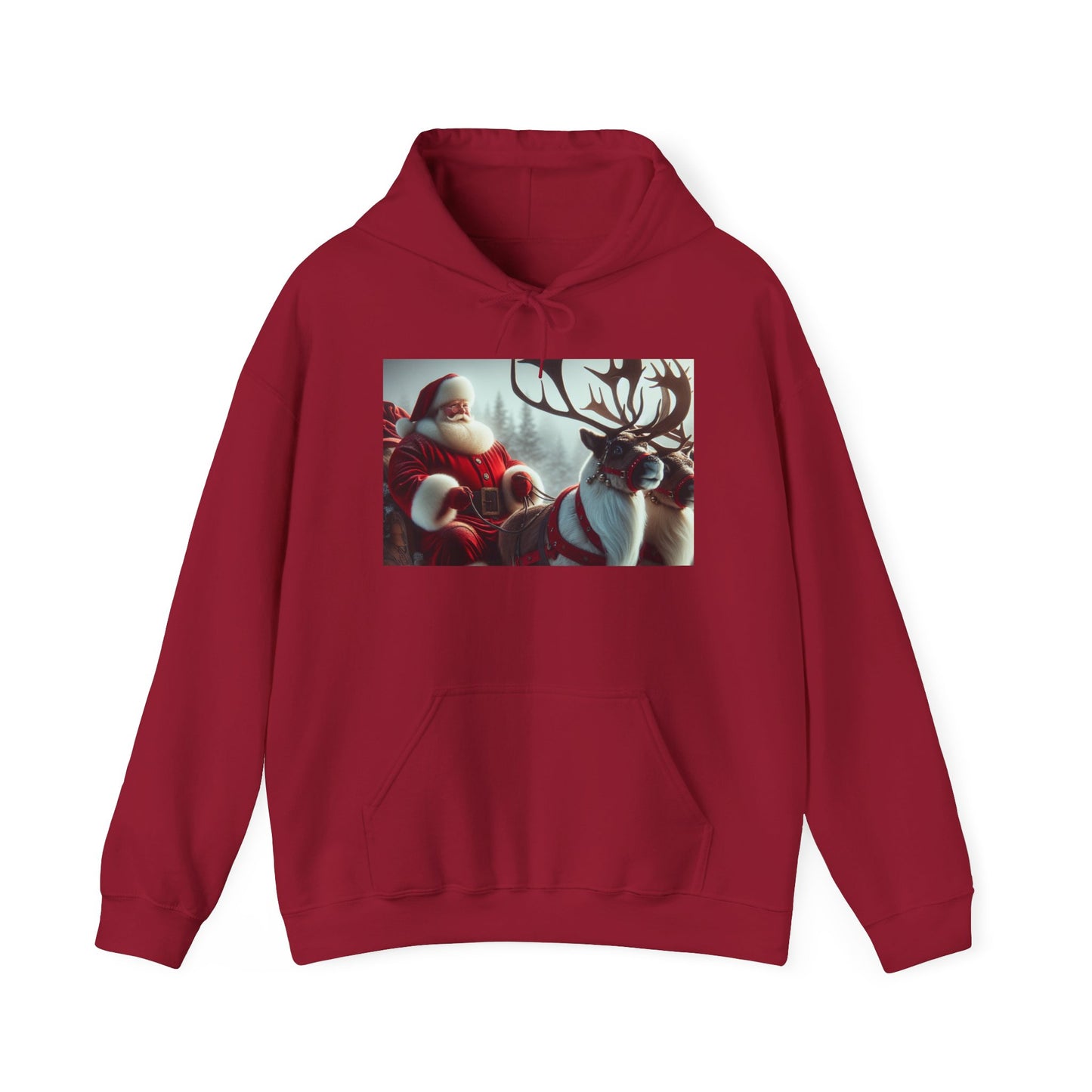 Unisex Heavy Blend™ Hooded Sweatshirt (Santa/Reindeer)