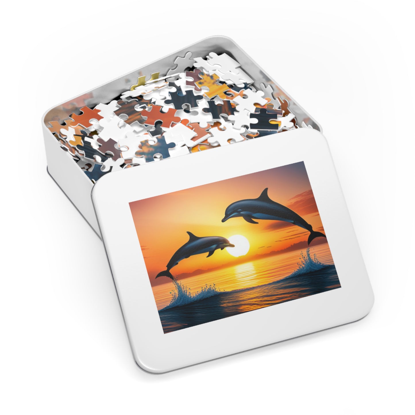Jigsaw Puzzle (30, 110, 252, 500,1000-Piece) (Dolphins)
