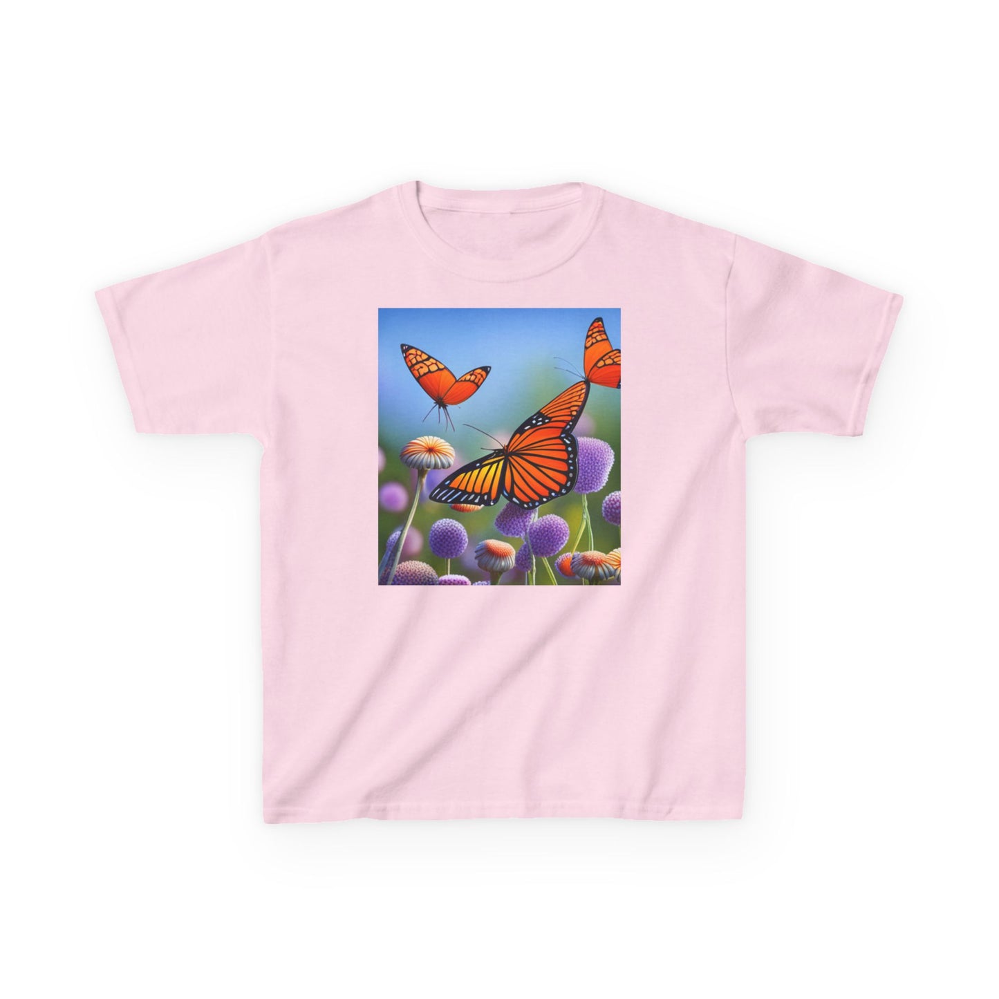 Kids Heavy Cotton™ Tee (Monarch Butterfly)