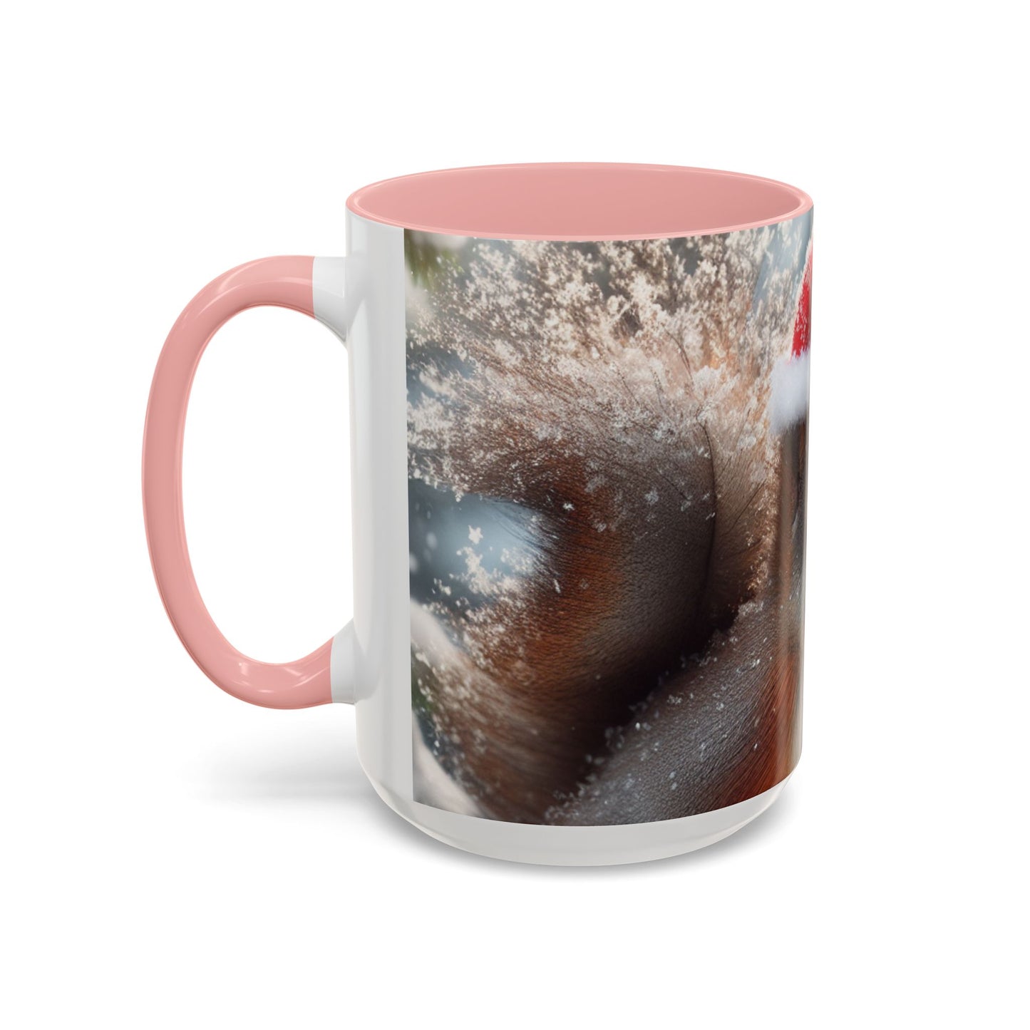 Accent Coffee Mug (11, 15oz) (Santa Squirrel)