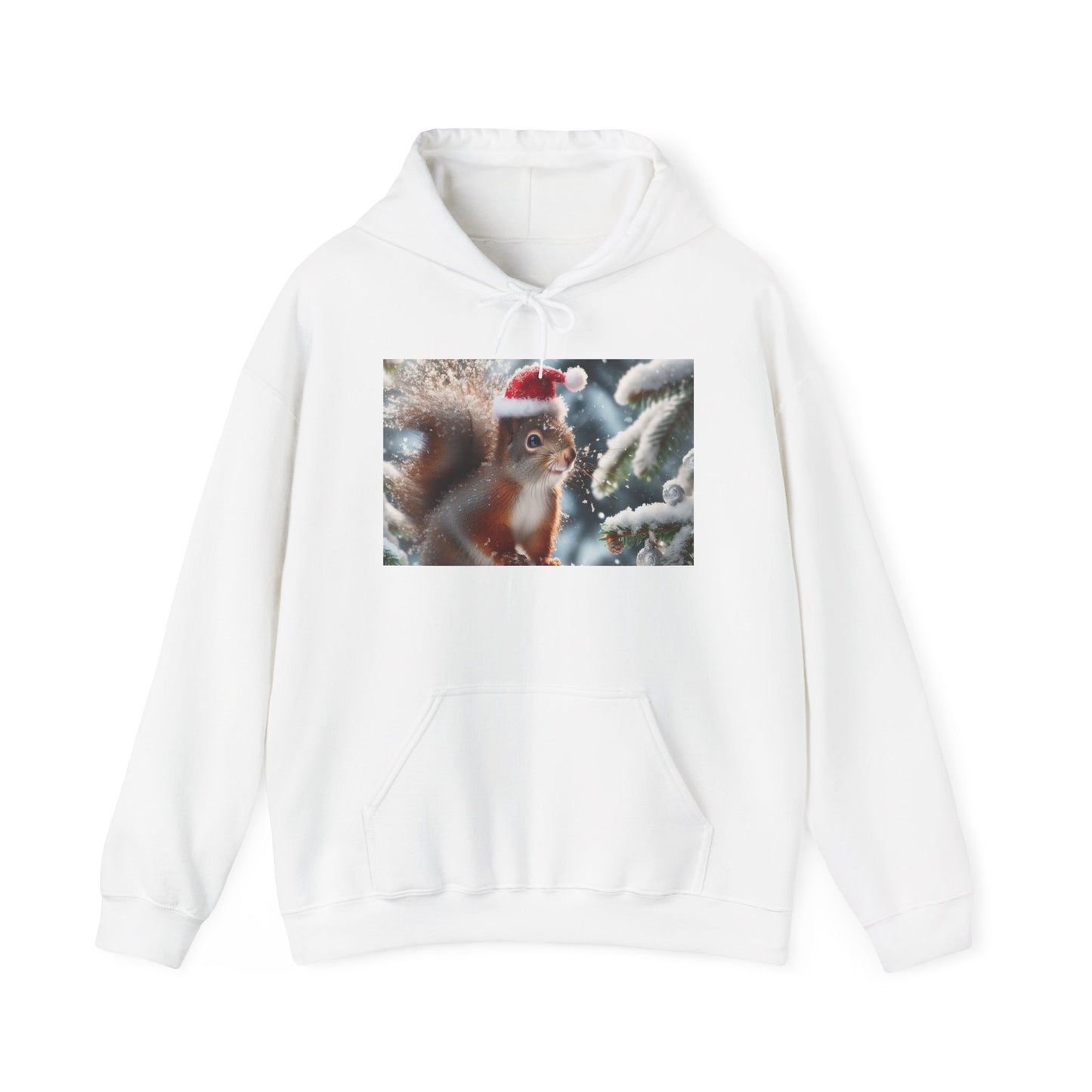 Unisex Heavy Blend™ Hooded Sweatshirt (Santa Squirrel)