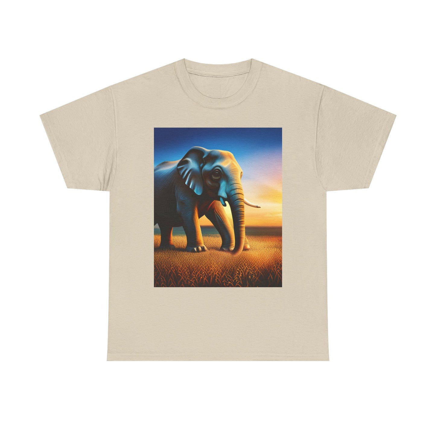 Unisex Heavy Cotton Tee (Elephant)