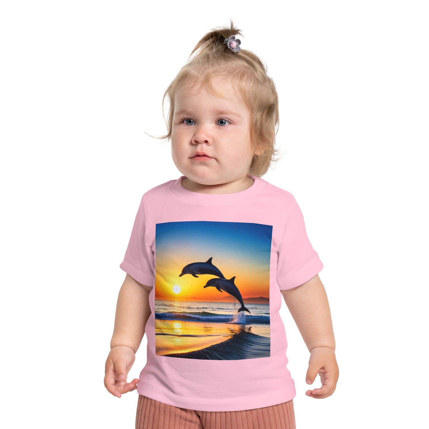 Baby Short Sleeve T-Shirt (Dolphins)