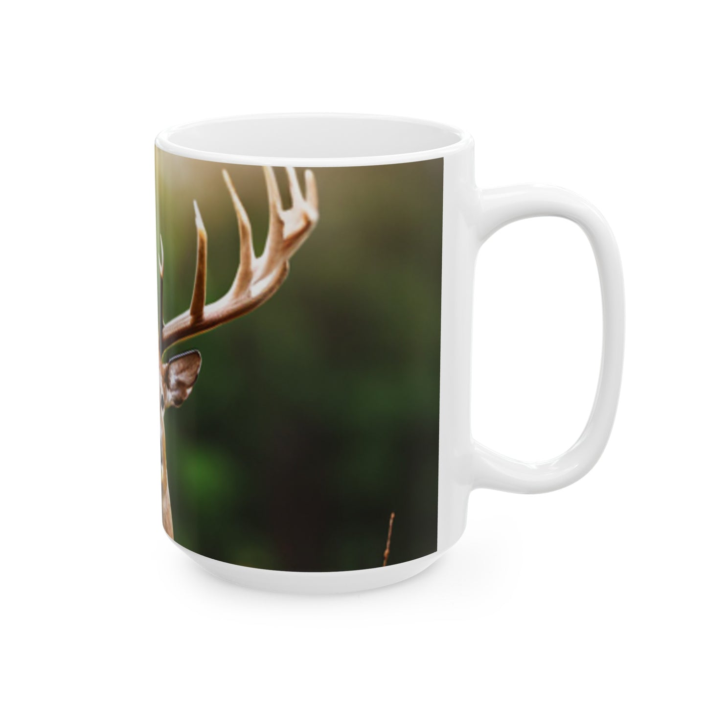 Ceramic Mug, (11oz, 15oz) (Deer/Buck)