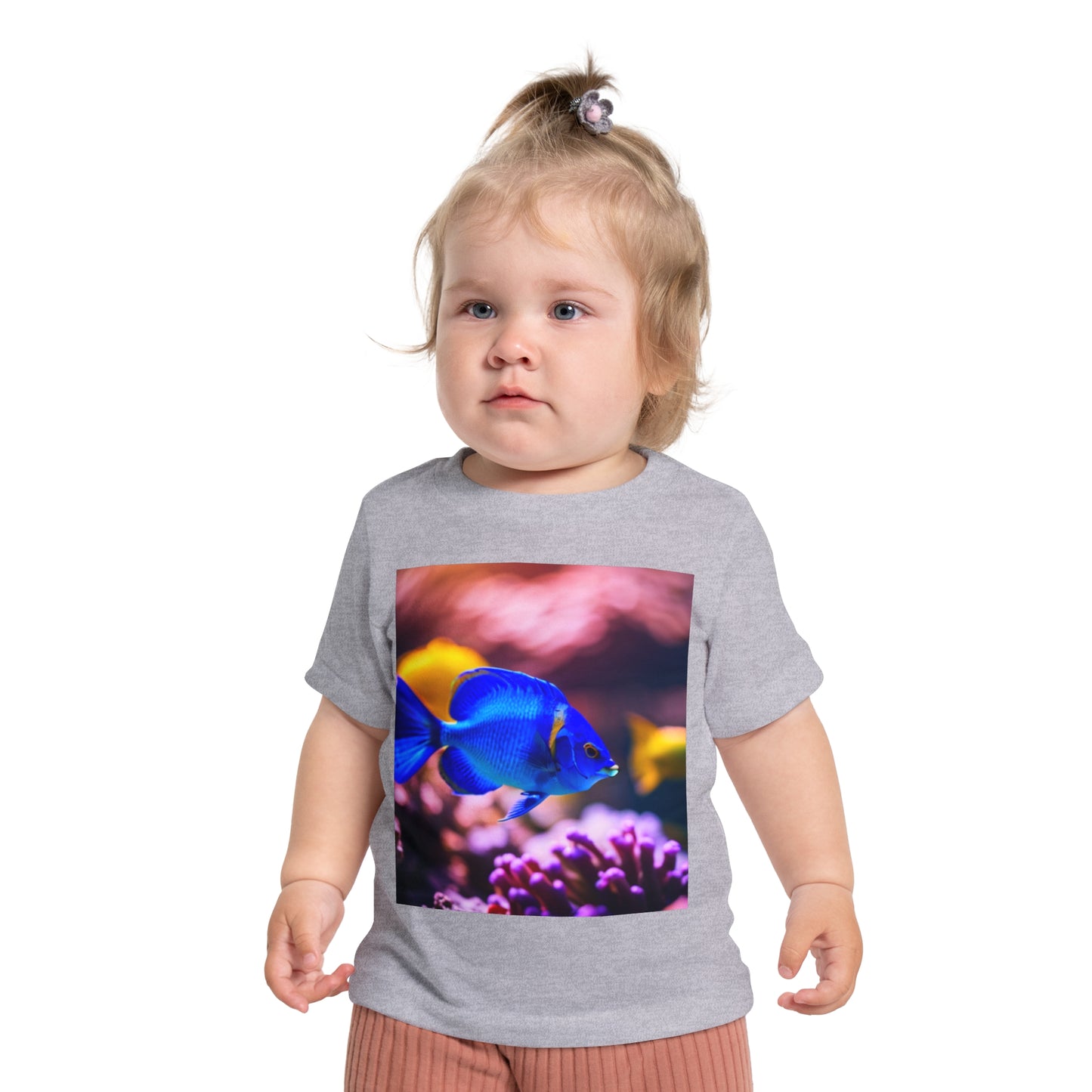 Baby Short Sleeve T-Shirt (Blue Fish)