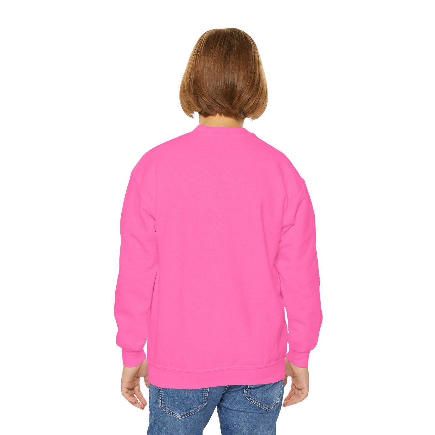Youth Crewneck Sweatshirt (Colorful Hearts)