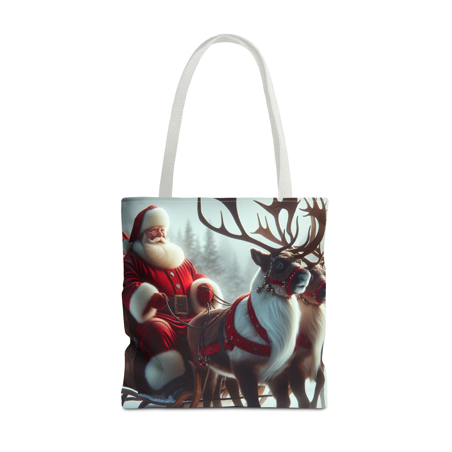 Tote Bag (AOP) (Santa/Reindeer)