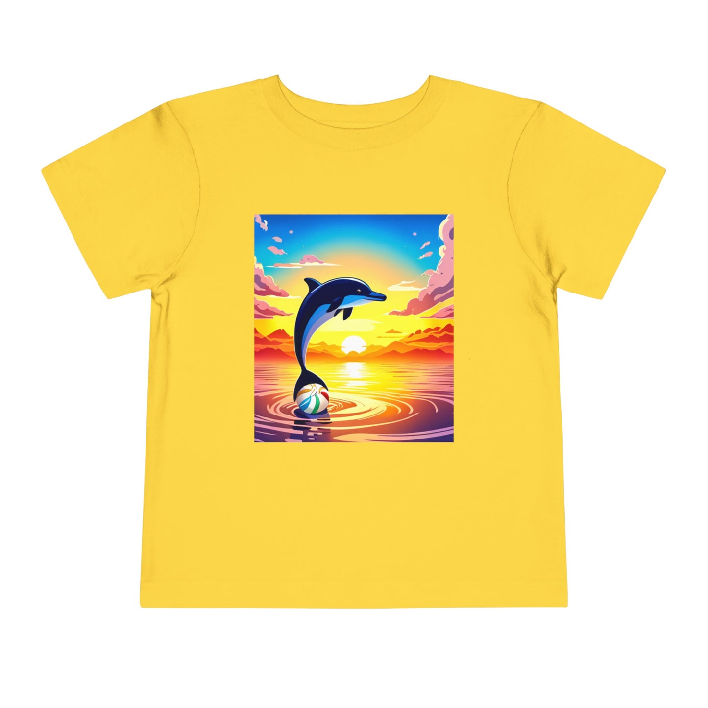Toddler Short Sleeve Tee (Dolphin Beach Ball)