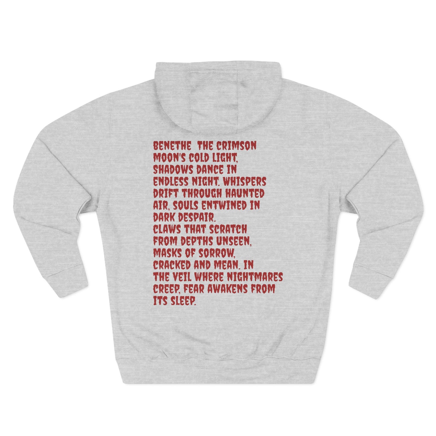 Bloodmoon Haunt — Horror Poem Hoodie