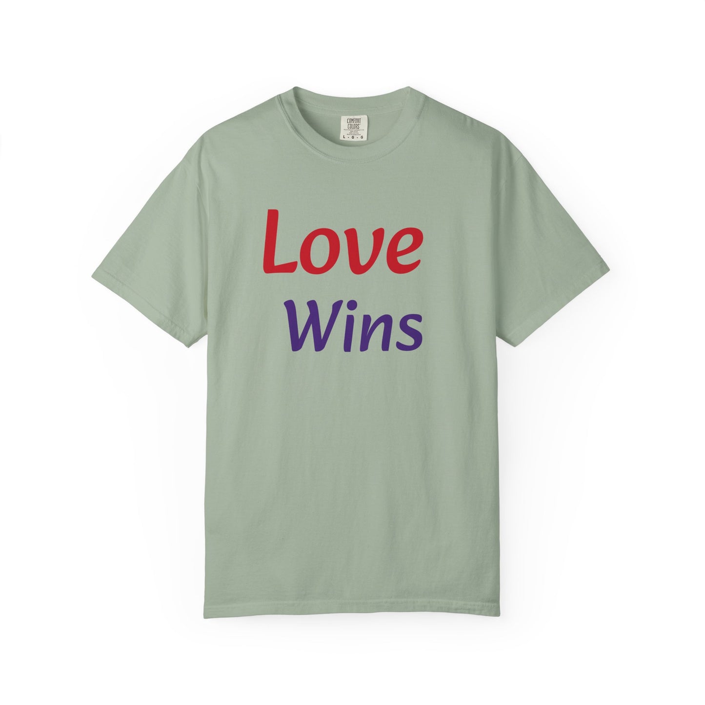 Unisex Garment-Dyed T-shirt (Love Wins)