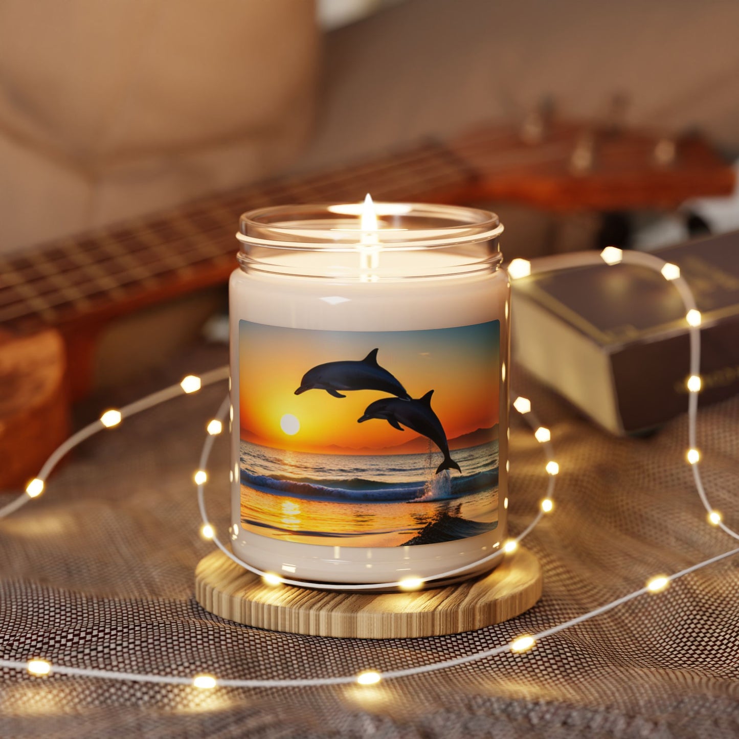 Scented Soy Candle, 9oz (Dolphin)