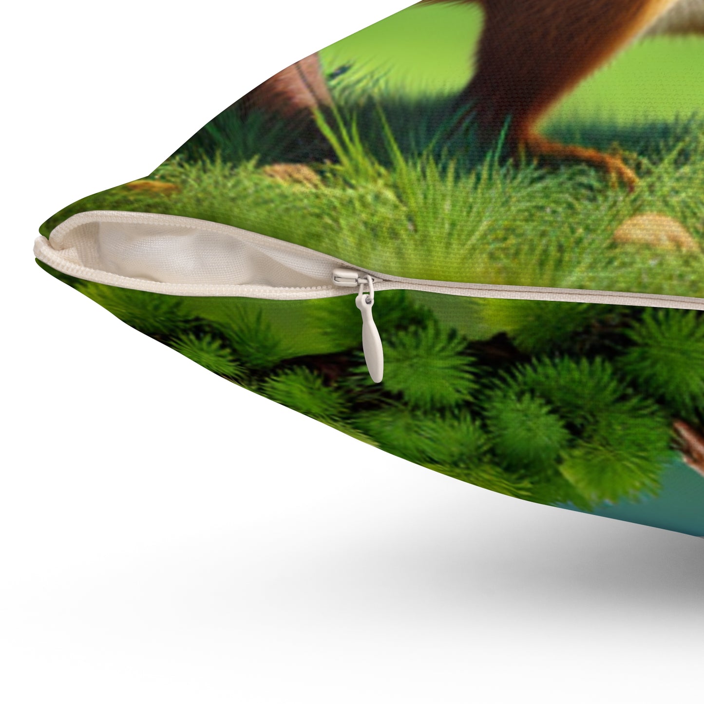 Spun Polyester Square Pillow (Squirrel)