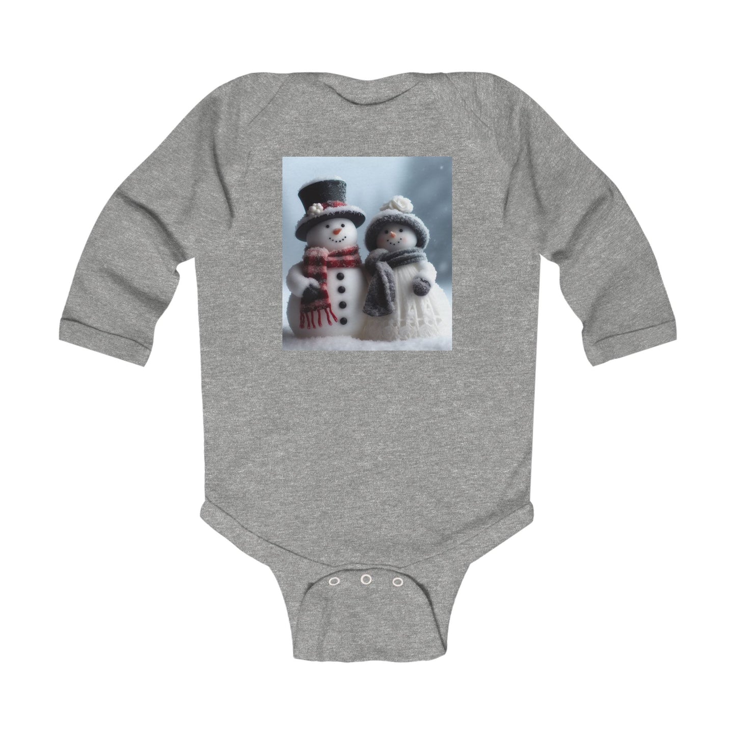 Infant Long Sleeve Bodysuit (Snow People)