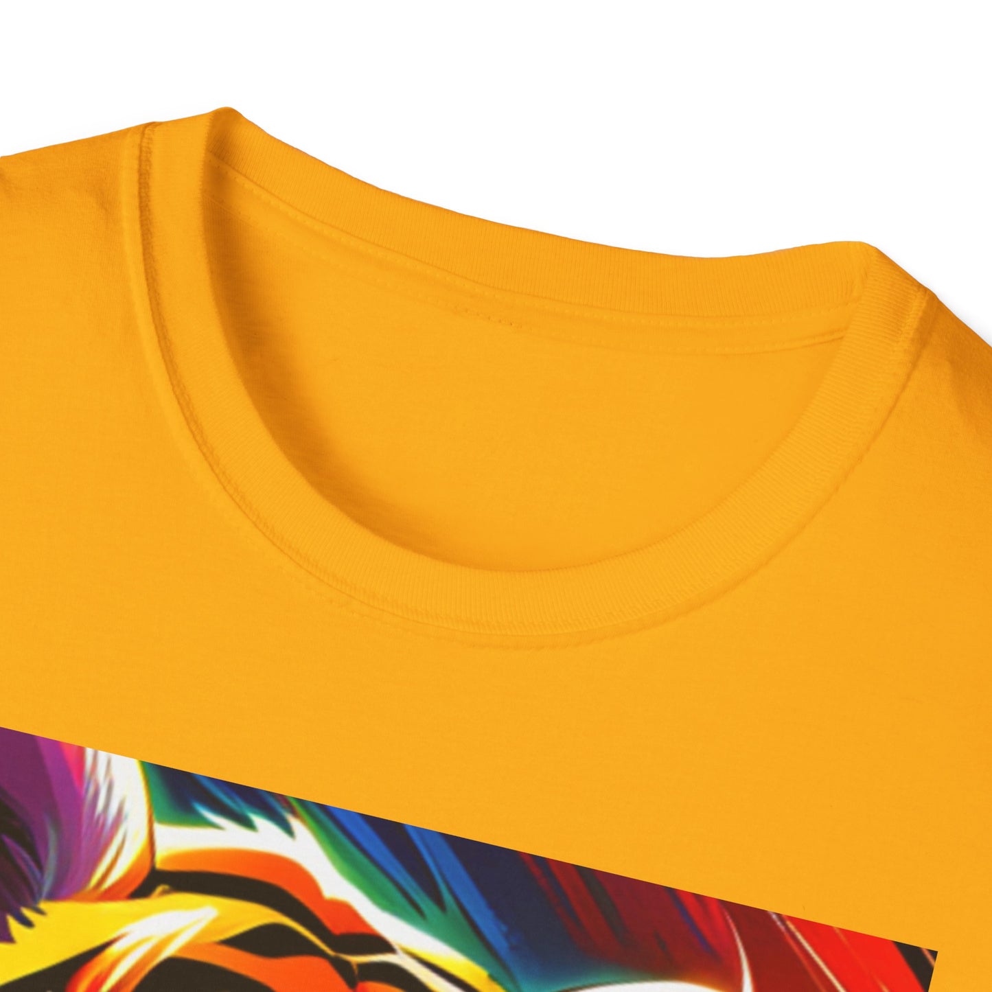 Unisex Softstyle T-Shirt (Tiger Colorful)