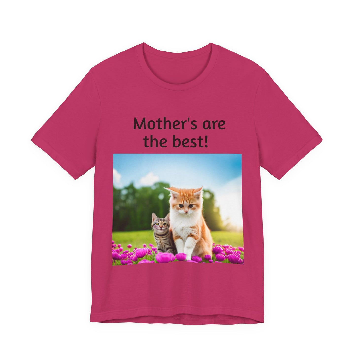 Unisex Jersey Short Sleeve Tee (Mother Cat/kitten)
