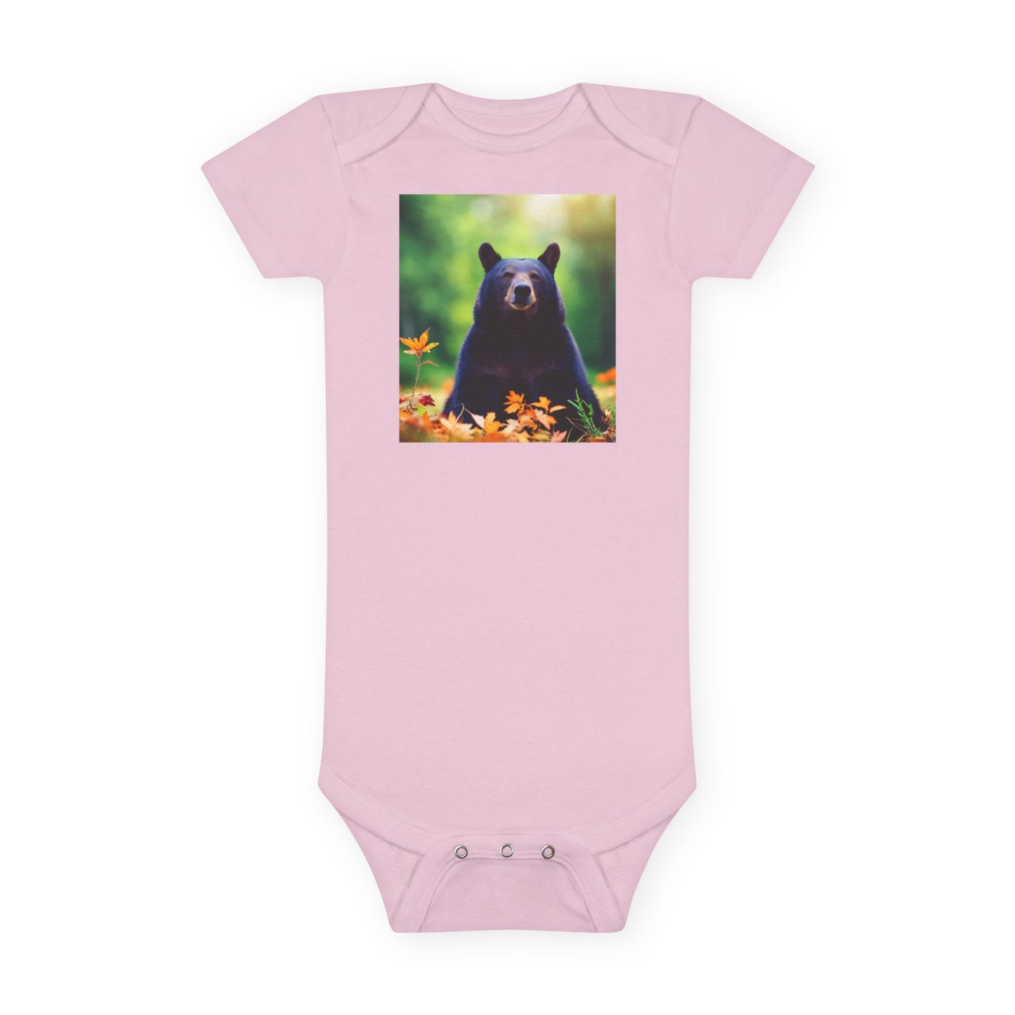 Baby Short Sleeve Onesie® (Black Bear)