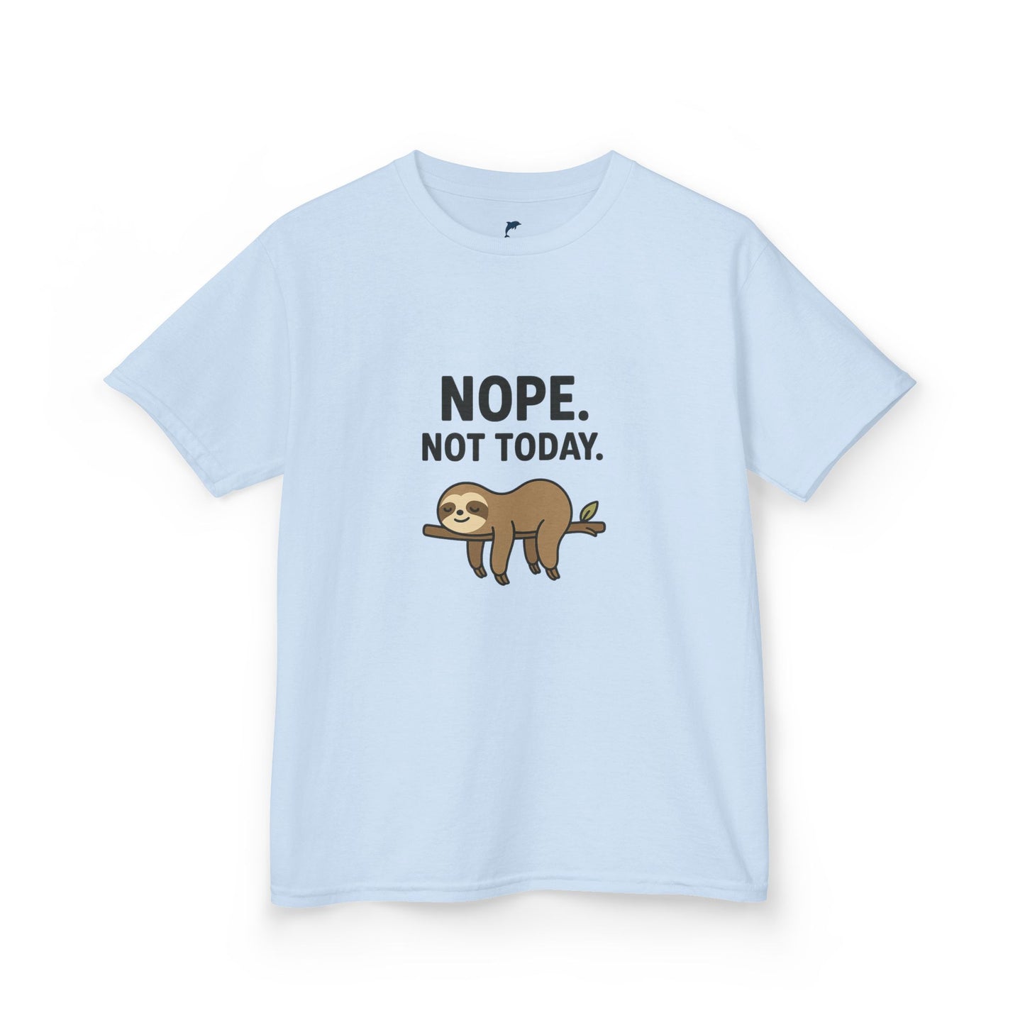 Nope. Not Today.  Sloth Heavy tee for kids 🦥