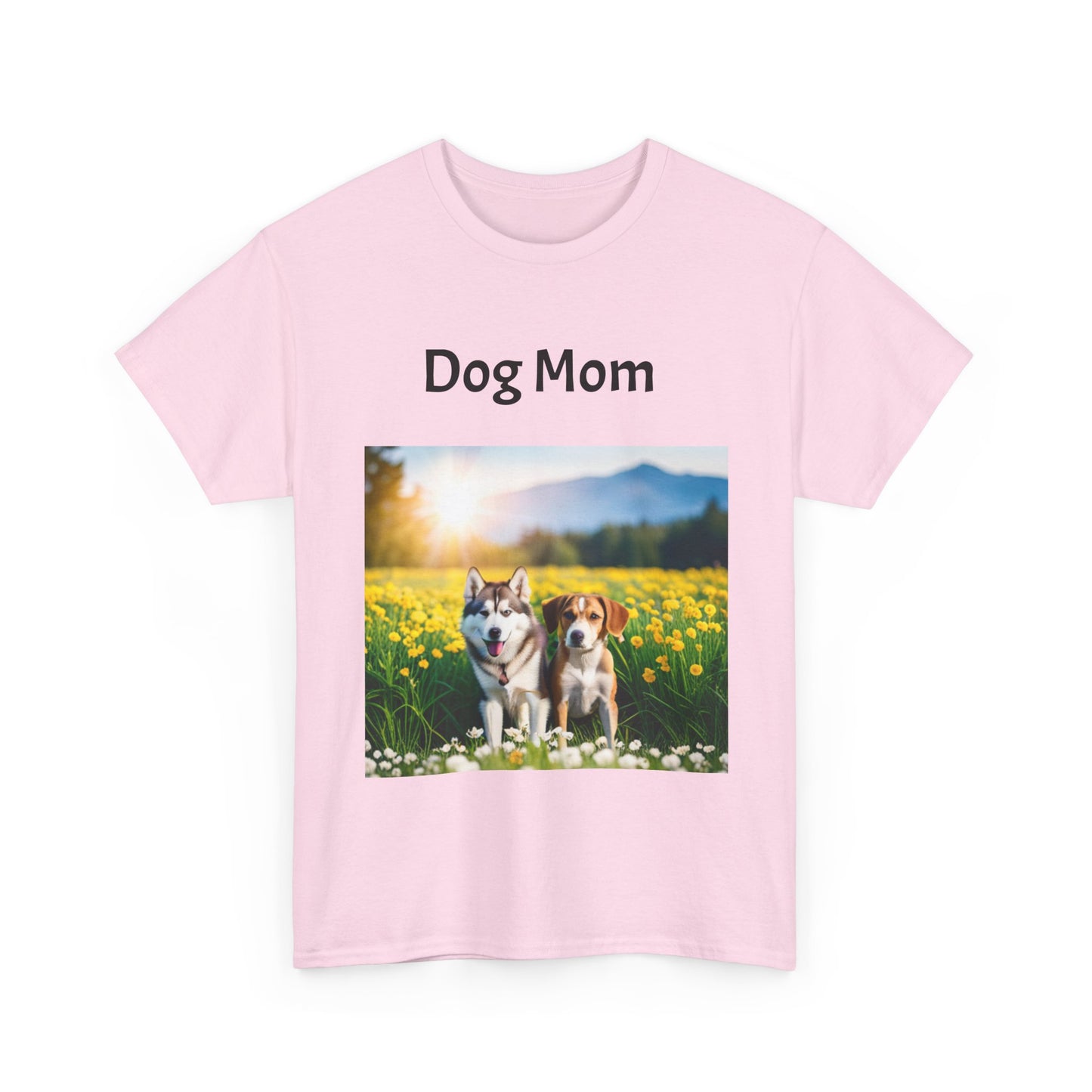 Unisex Heavy Cotton Tee (Dog Mom)