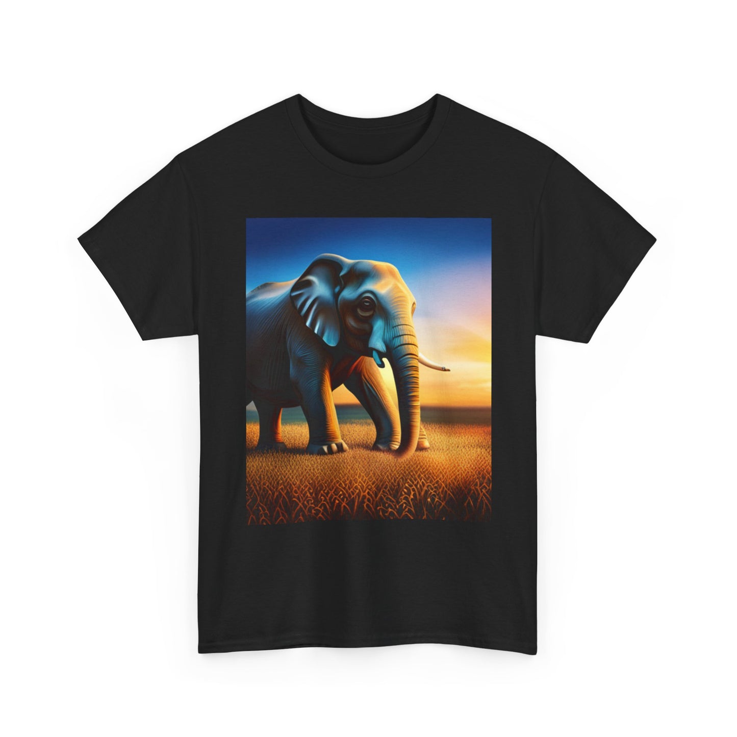 Unisex Heavy Cotton Tee (Elephant)