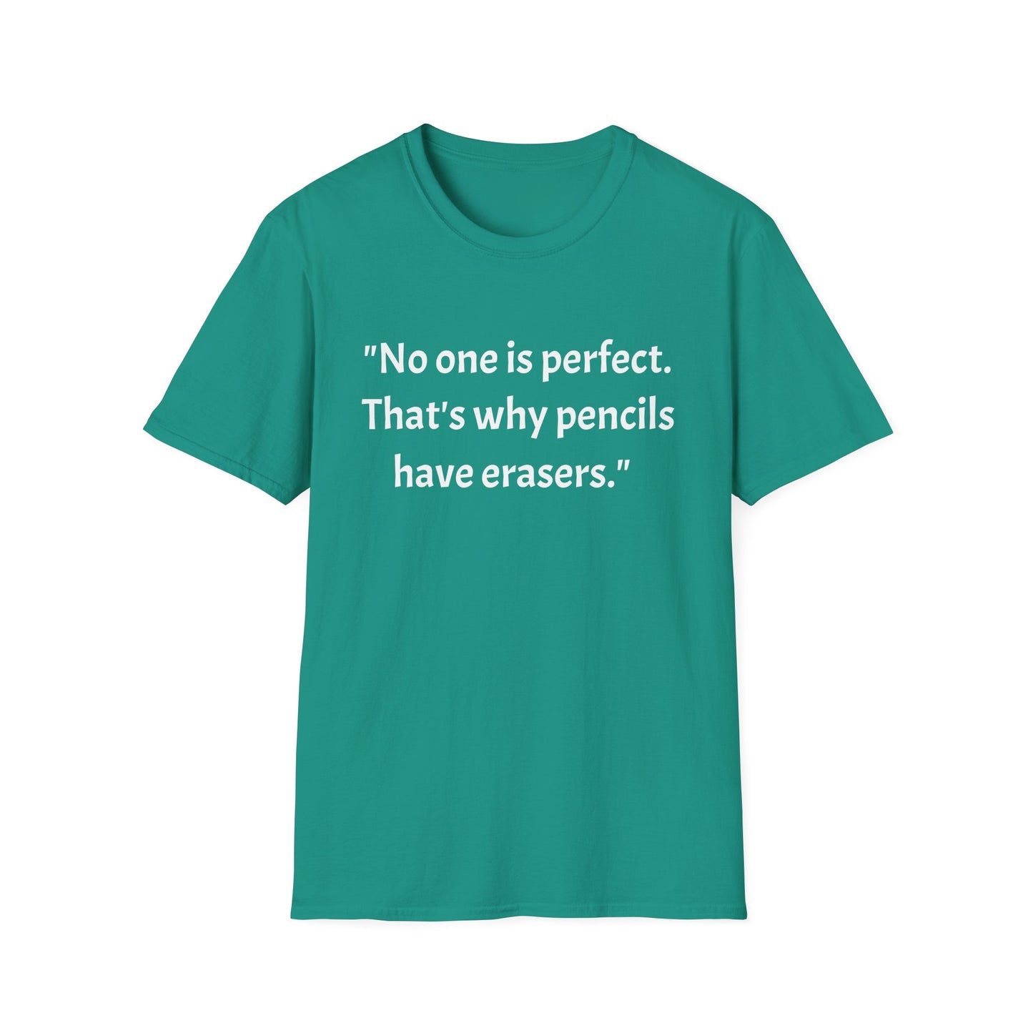 Unisex Softstyle T-Shirt (No one is perfect)