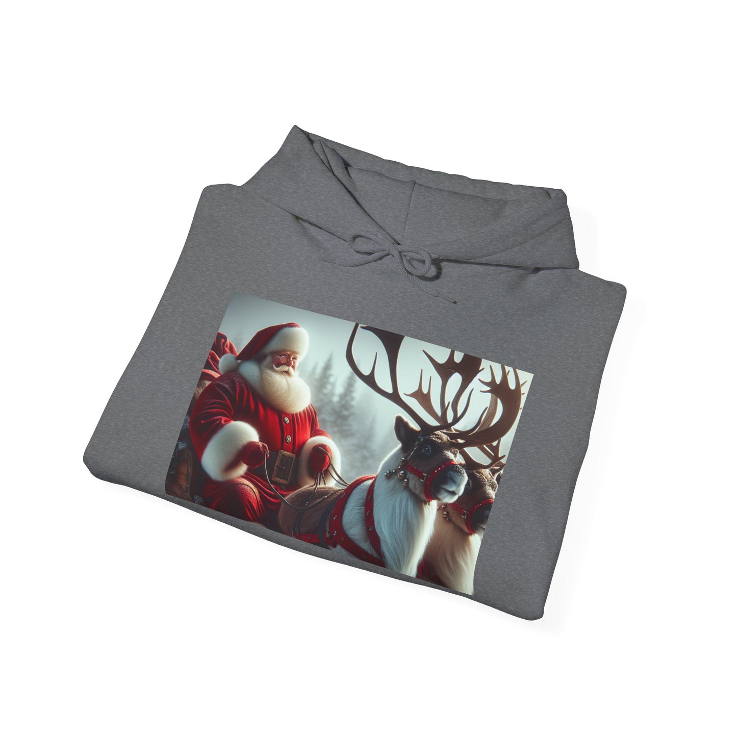 Unisex Heavy Blend™ Hooded Sweatshirt (Santa/Reindeer)