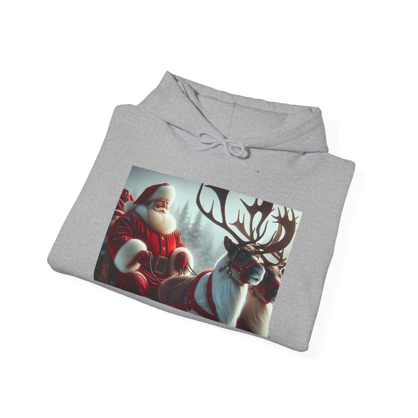 Unisex Heavy Blend™ Hooded Sweatshirt (Santa/Reindeer)