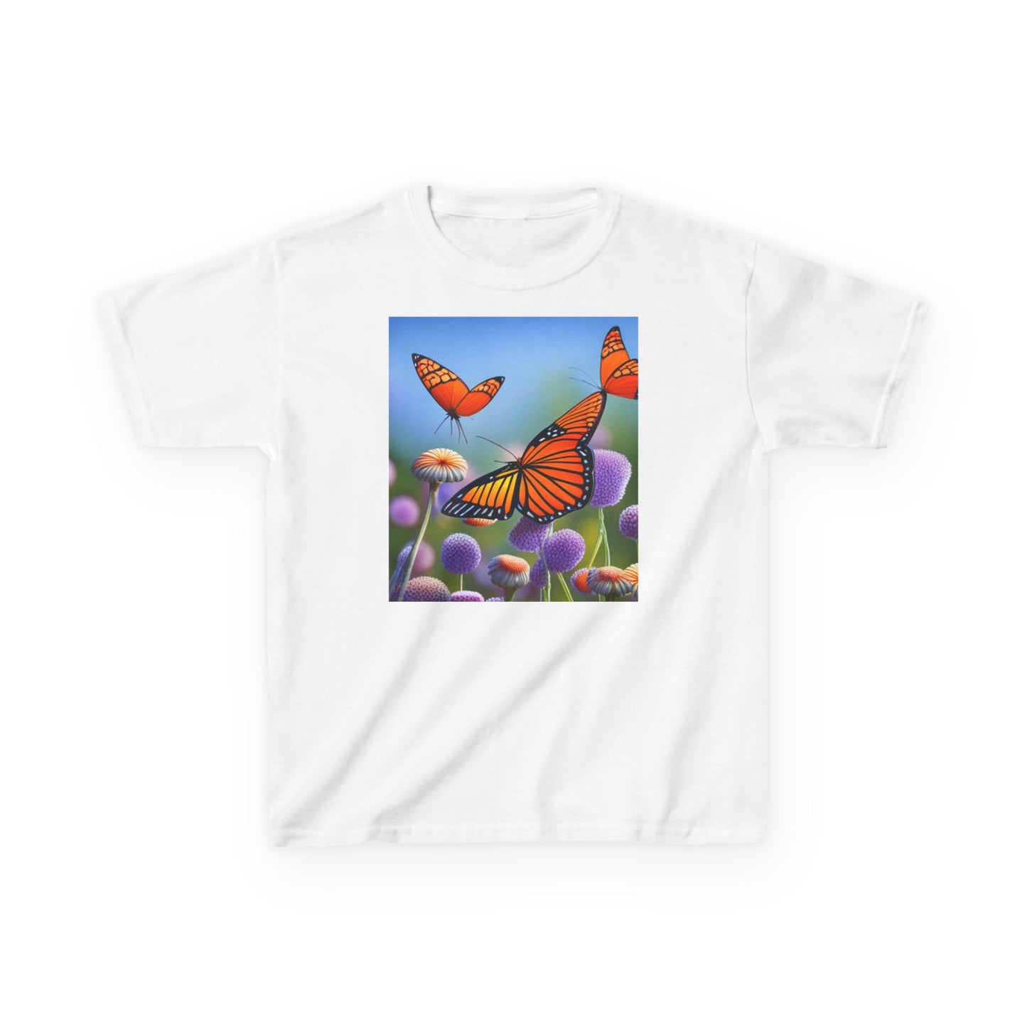 Kids Heavy Cotton™ Tee (Monarch Butterfly)