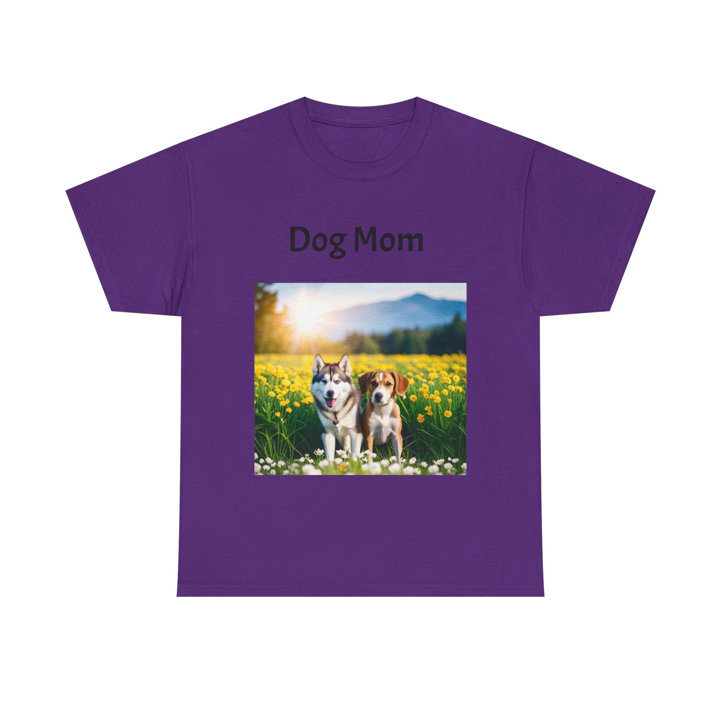 Unisex Heavy Cotton Tee (Dog Mom)