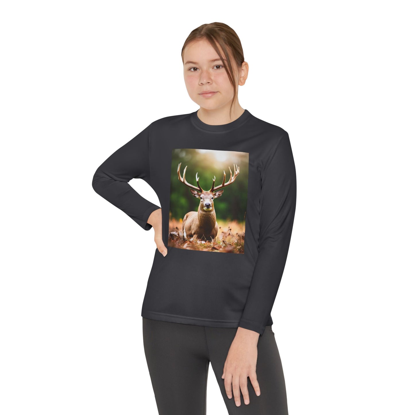 Youth Long Sleeve Competitor Tee (Deer)