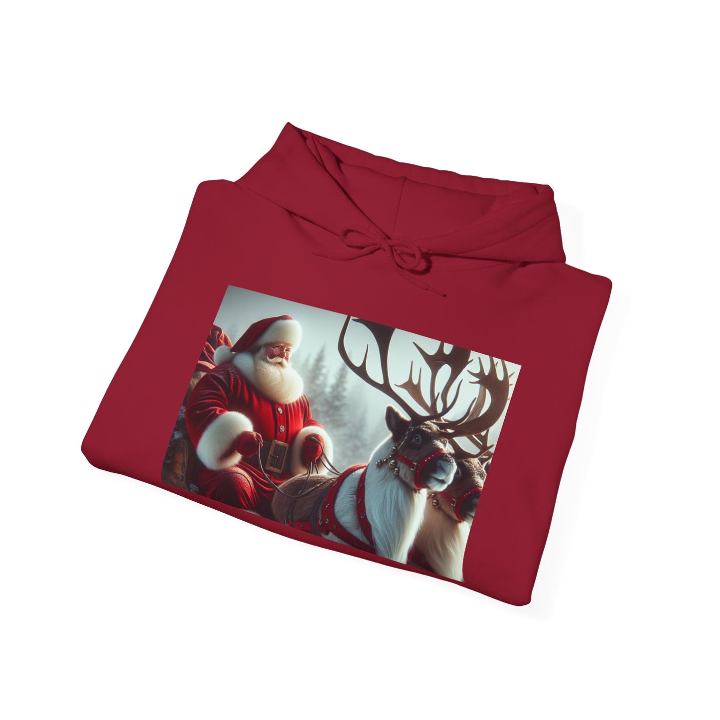Unisex Heavy Blend™ Hooded Sweatshirt (Santa/Reindeer)