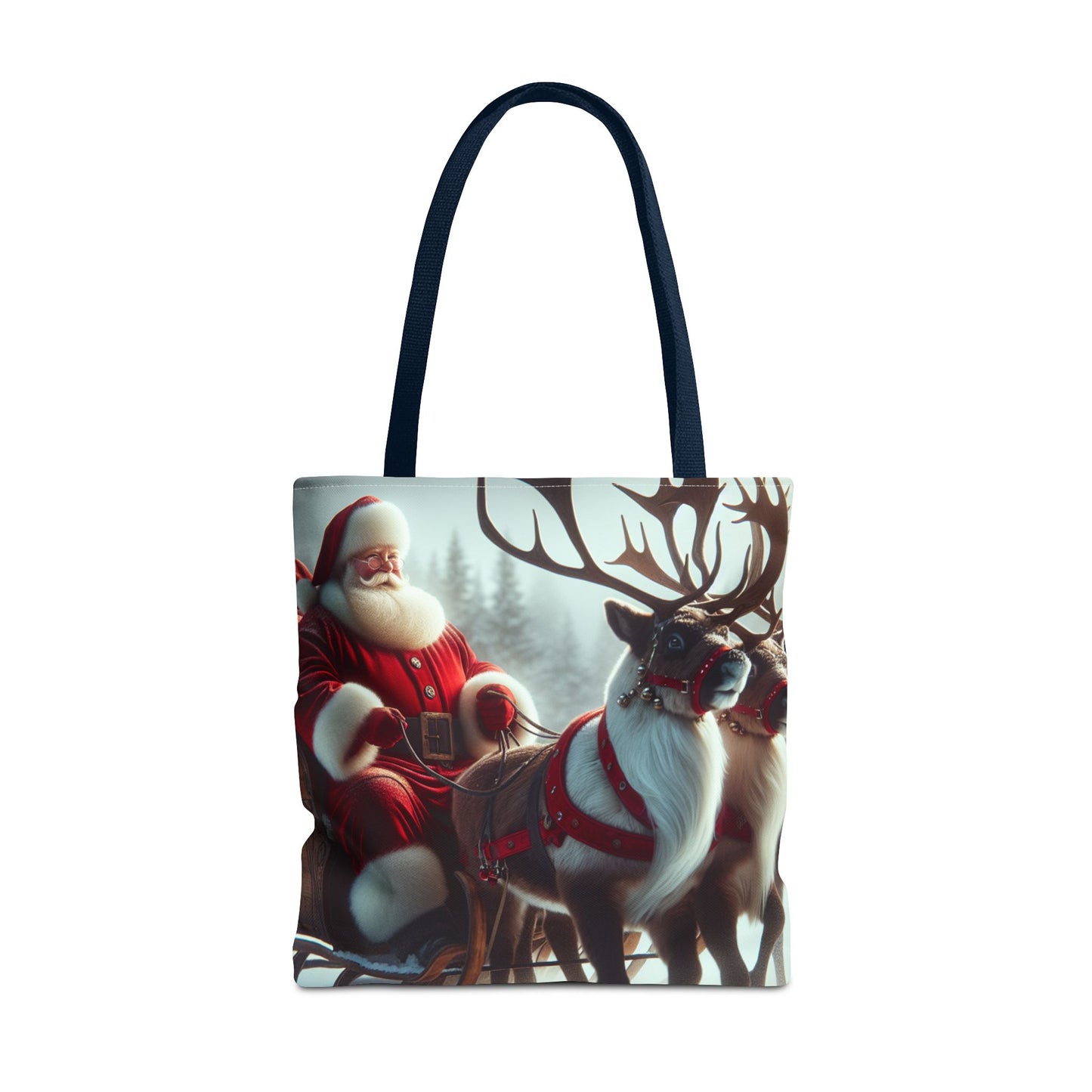 Tote Bag (AOP) (Santa/Reindeer)