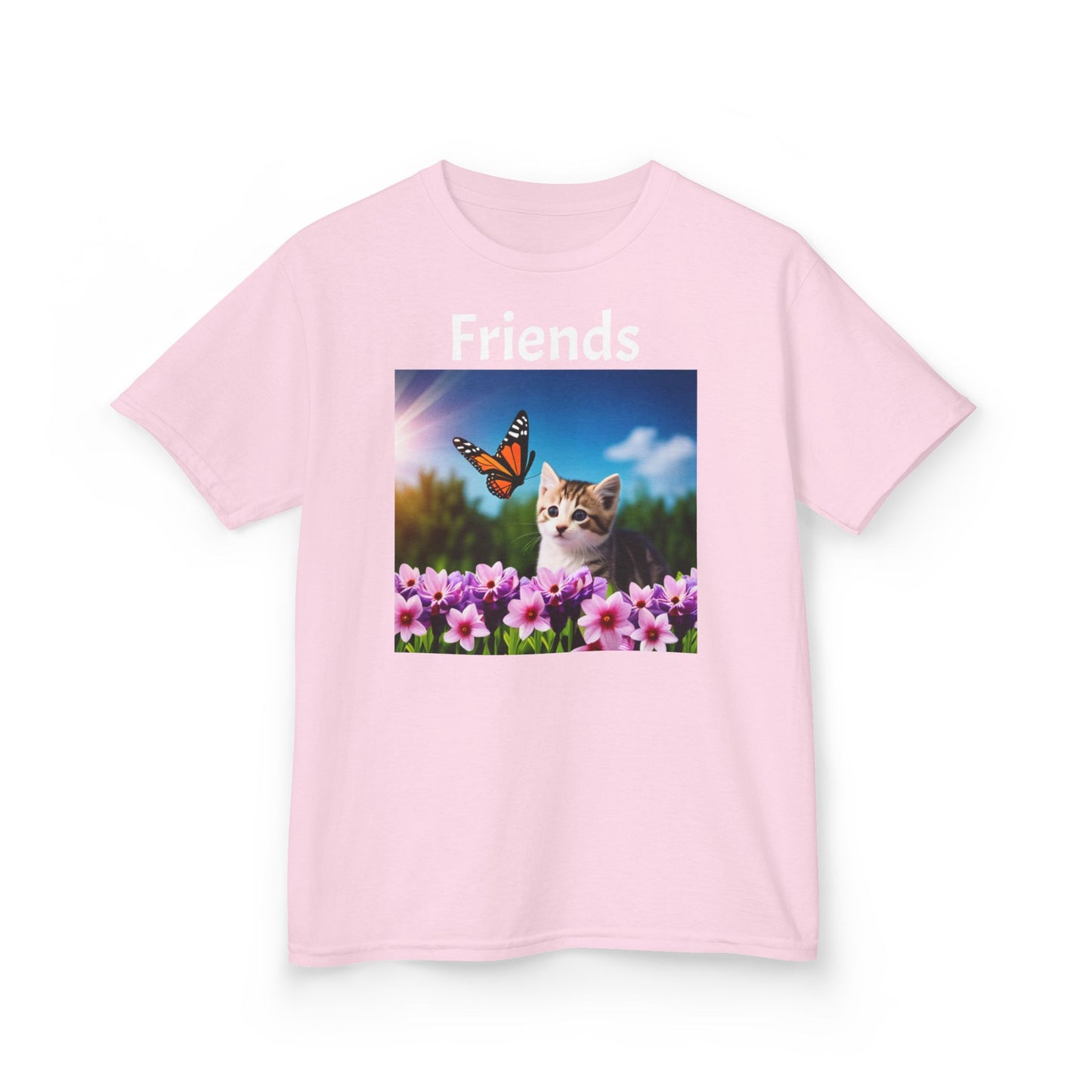 Kids Heavy Cotton™ Tee (Kitten/Friends)