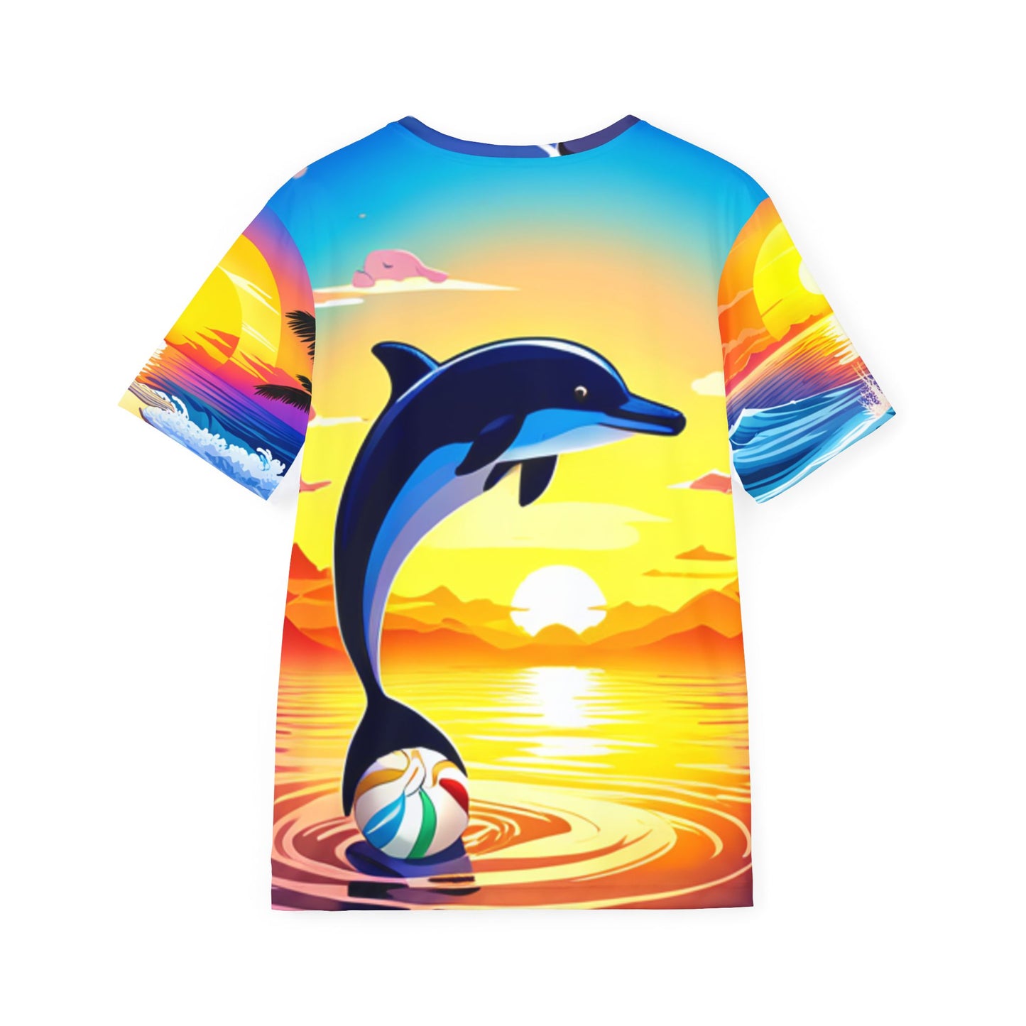 Men's Sports Jersey (AOP) (Dolphin with Beach Ball)