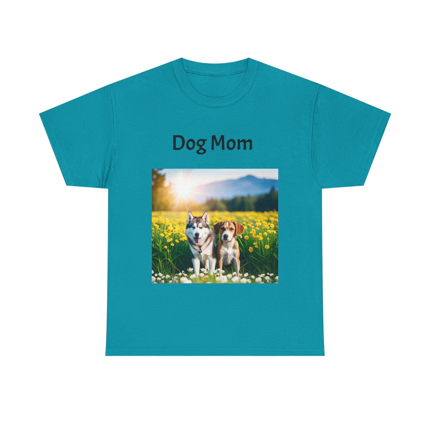 Unisex Heavy Cotton Tee (Dog Mom)