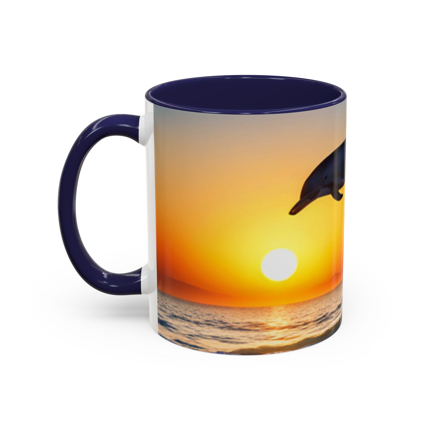 Accent Coffee Mug, 11oz (Dolphins)