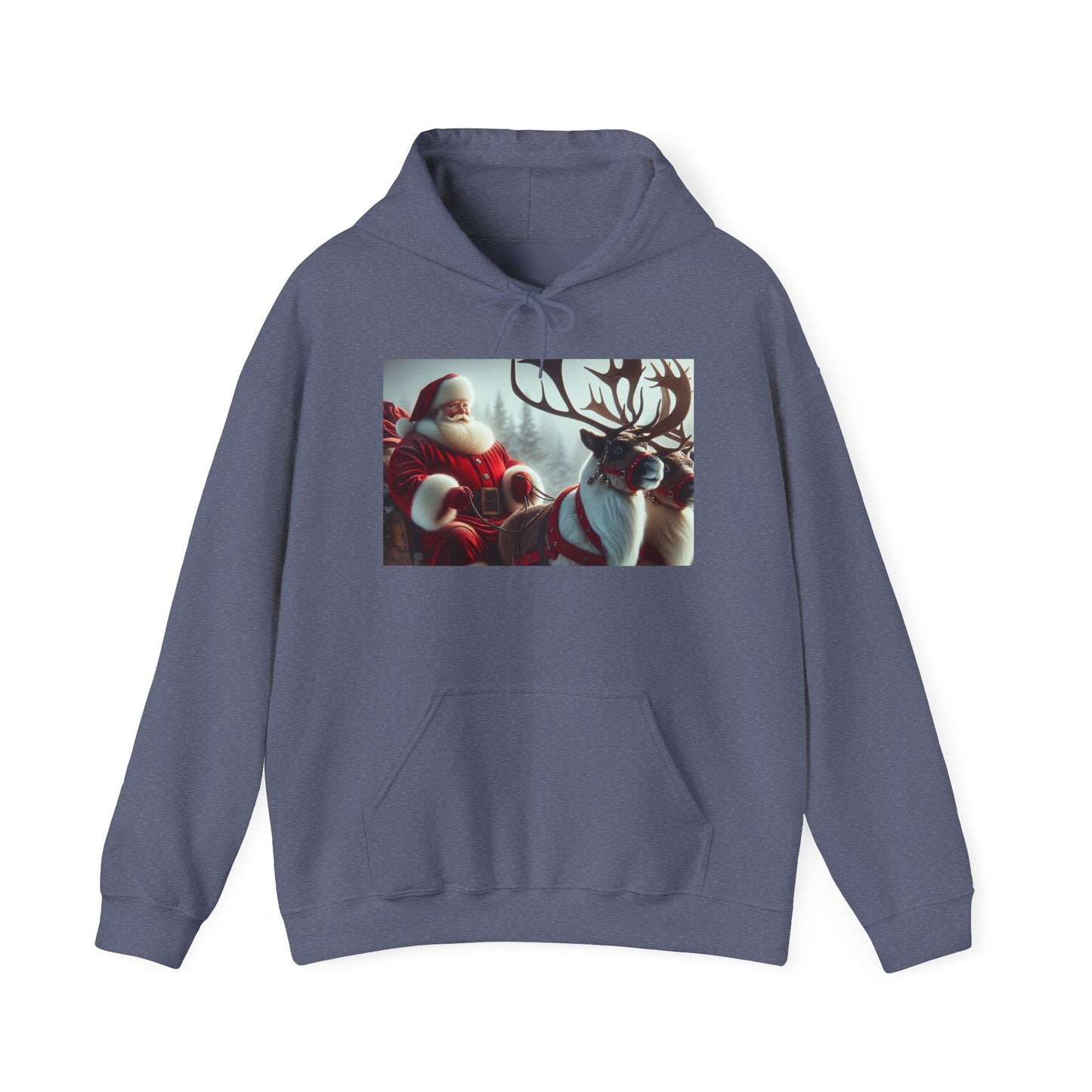Unisex Heavy Blend™ Hooded Sweatshirt (Santa/Reindeer)