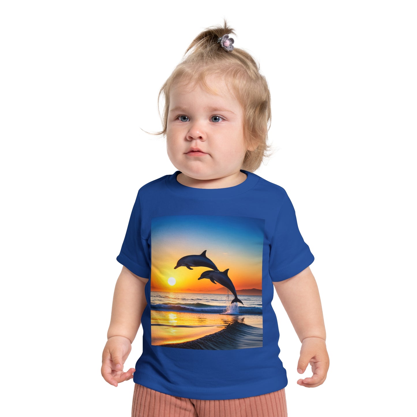 Baby Short Sleeve T-Shirt (Dolphins)