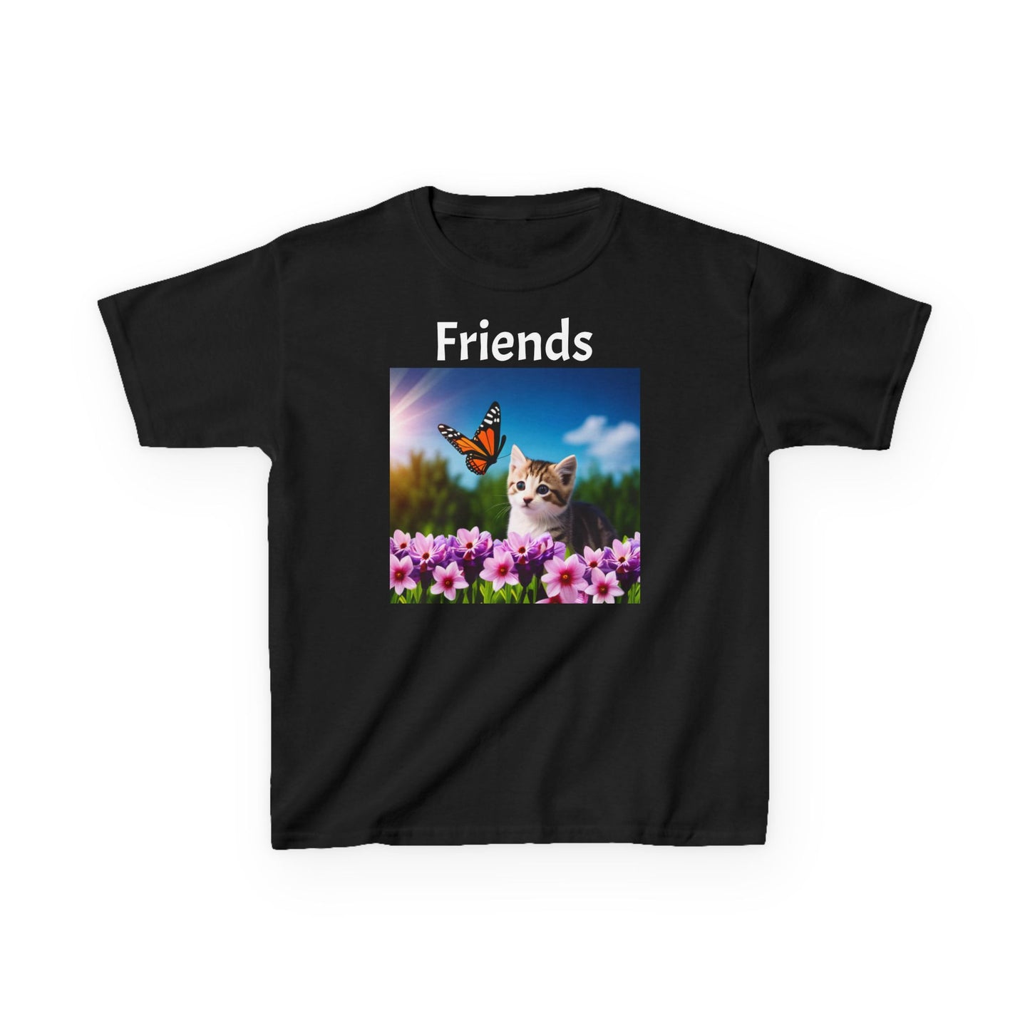 Kids Heavy Cotton™ Tee (Kitten/Friends)