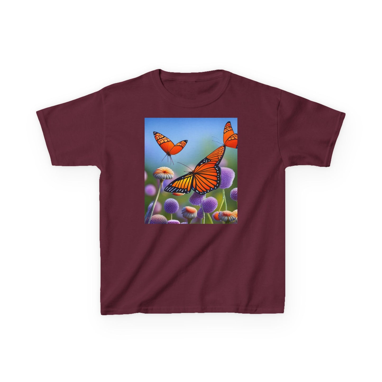 Kids Heavy Cotton™ Tee (Monarch Butterfly)