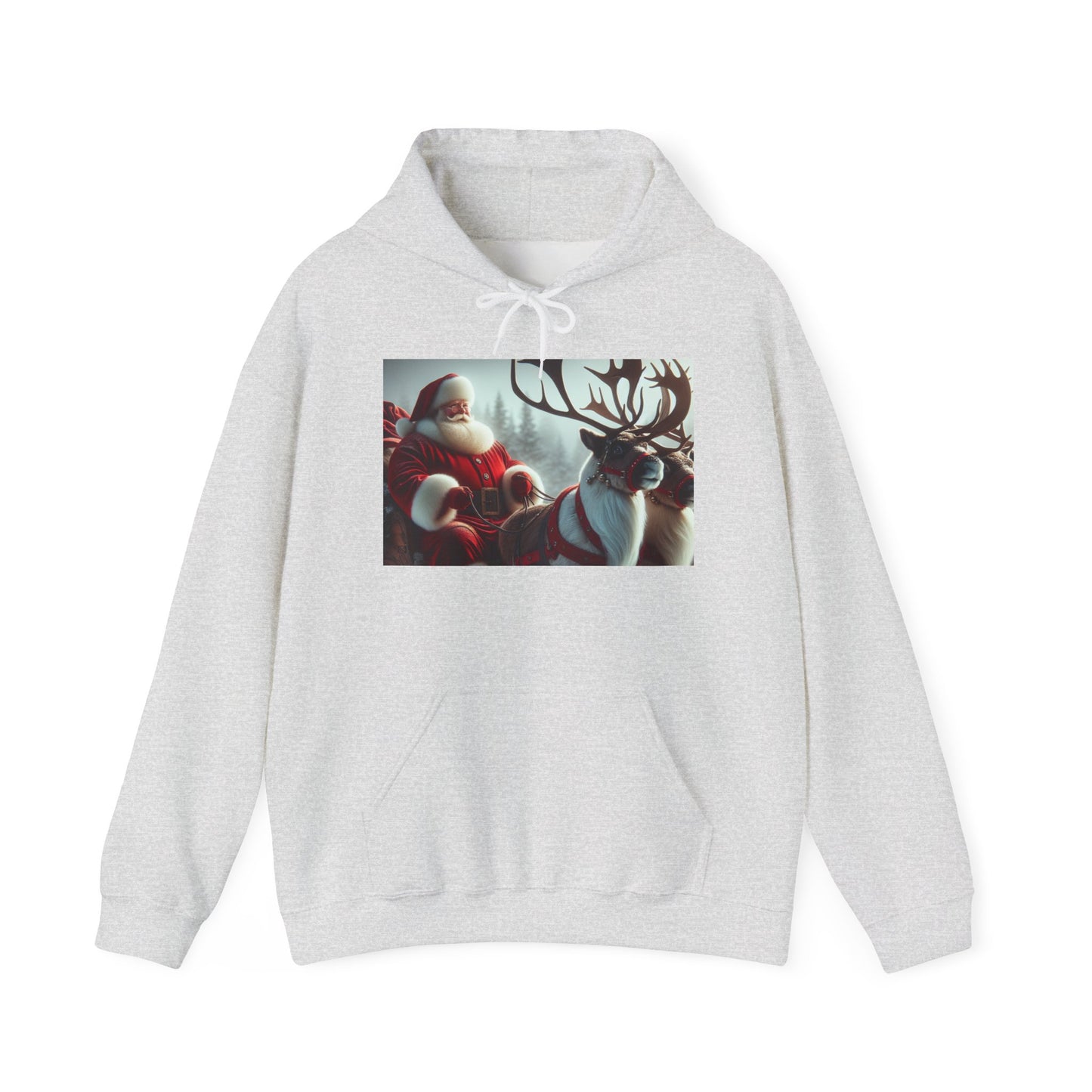 Unisex Heavy Blend™ Hooded Sweatshirt (Santa/Reindeer)