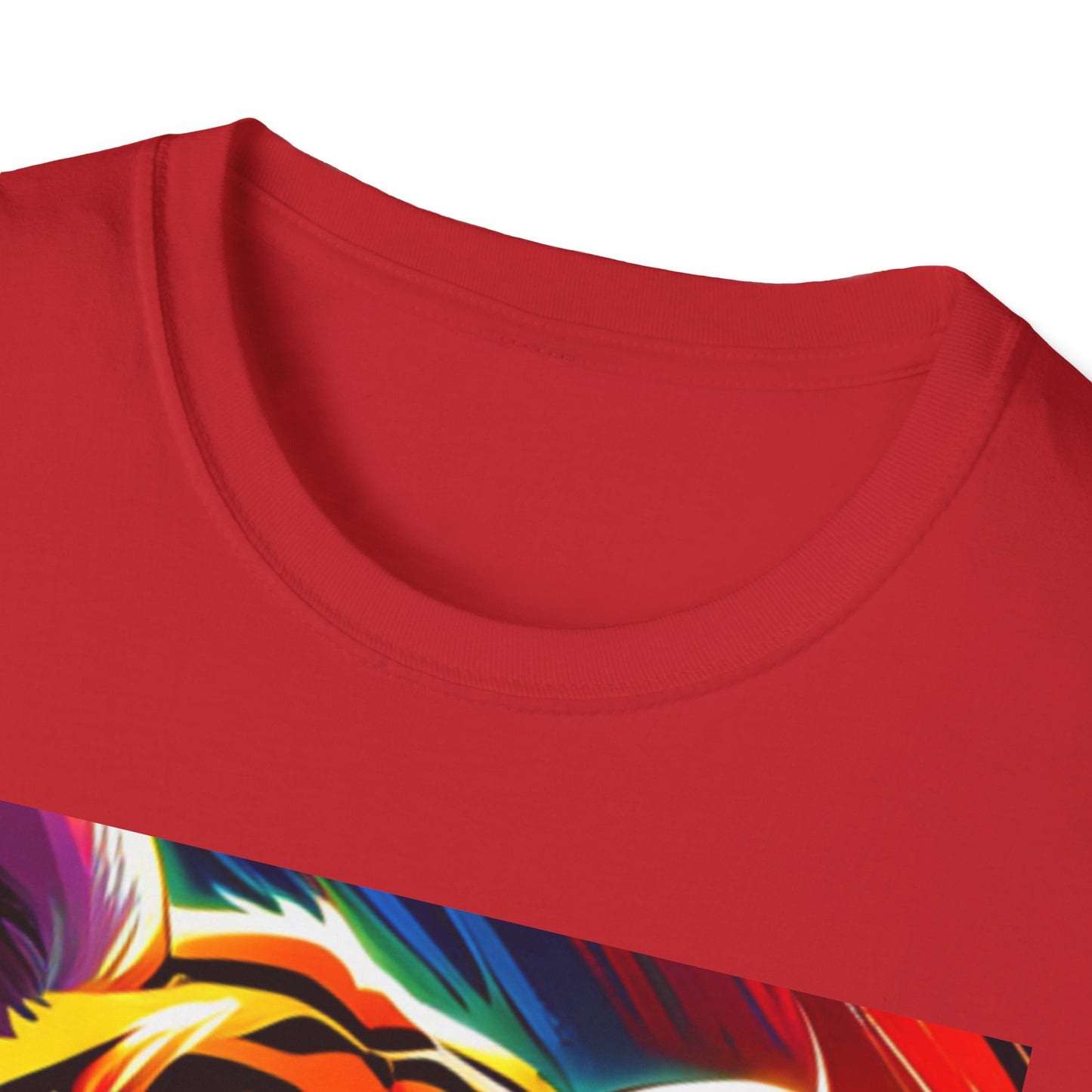 Unisex Softstyle T-Shirt (Tiger Colorful)