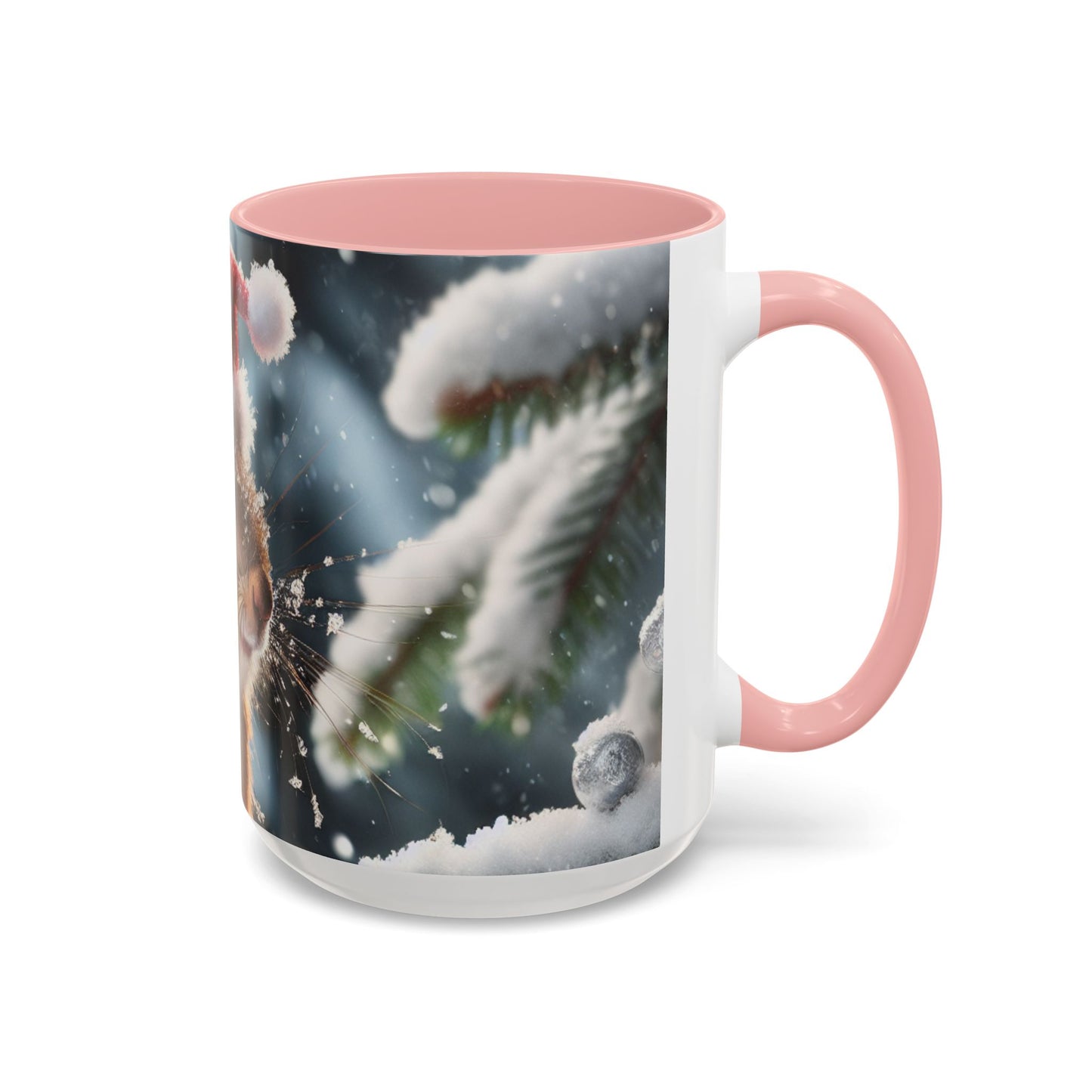 Accent Coffee Mug (11, 15oz) (Santa Squirrel)