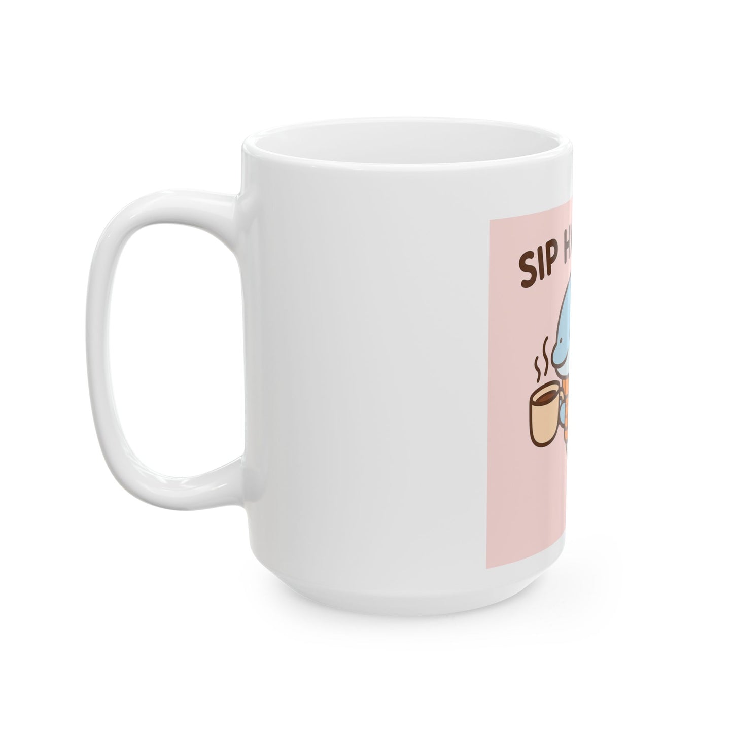 Sip Happens Dolphin Mug – Cute Coffee Cup for Ocean Lovers
