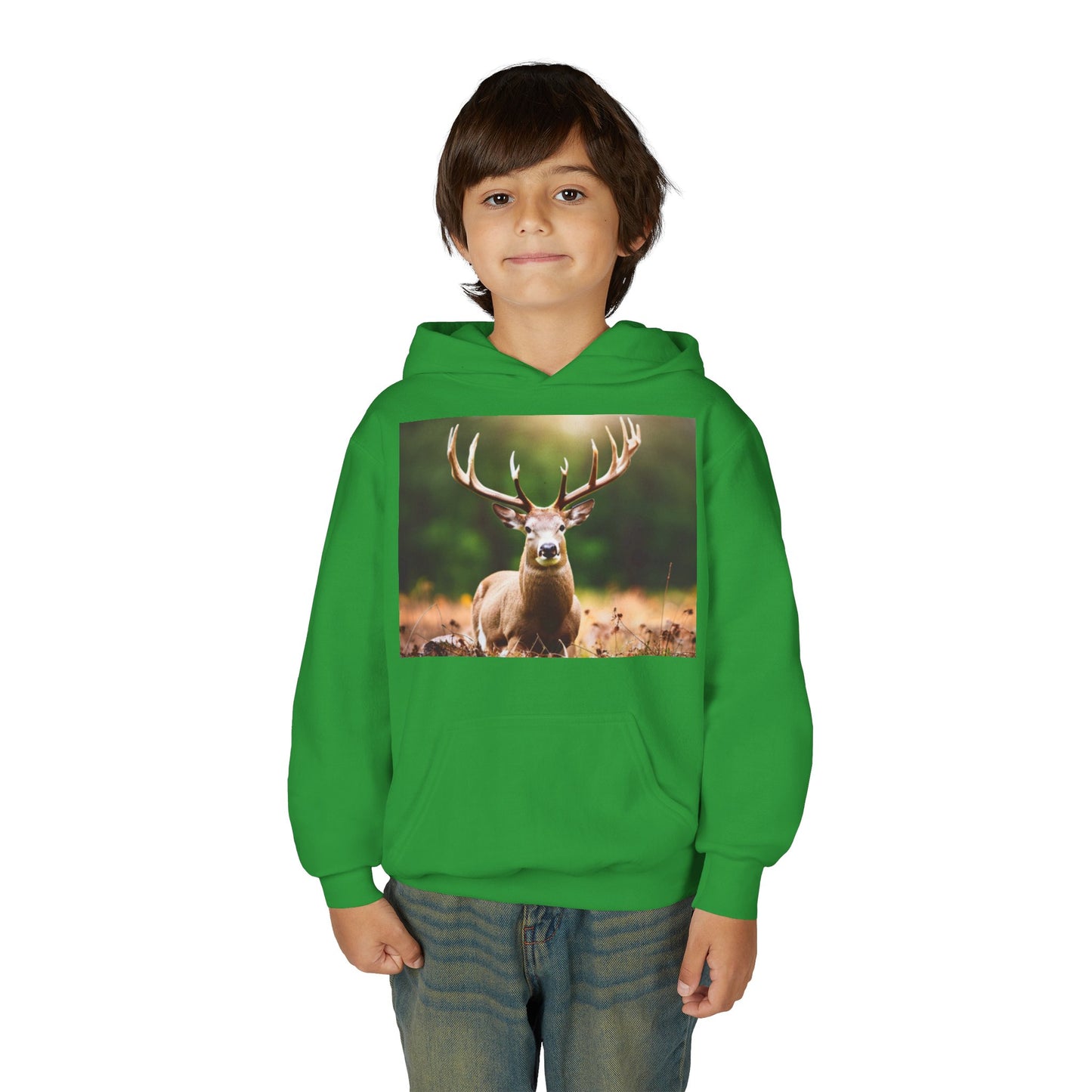Youth Heavy Blend Hooded Sweatshirt (Deer)